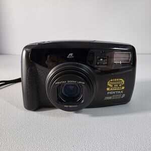 Pentax Zoom 280-P Black 28-80mm Point & Shoot 35mm Film Camera
